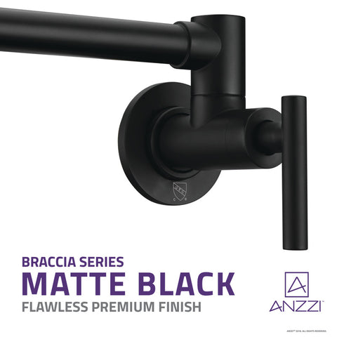 Braccia Series 24" Wall Mounted Pot Filler