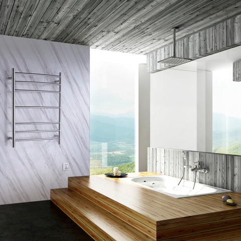 Gown 7-Bar Stainless Steel Wall Mounted Towel Warmer