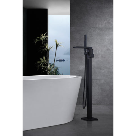 Union 2-Handle Claw Foot Tub Faucet with Hand Shower