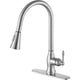 KF-AZ214BN - ANZZI Rodeo Single-Handle Pull-Out Sprayer Kitchen Faucet in Brushed Nickel