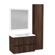 VT-MRSCCT30-DB - ANZZI 30 in. W x 20 in. H x 18 in. D Bath Vanity Set in Dark Brown with Vanity Top in White with White Basin and Mirror
