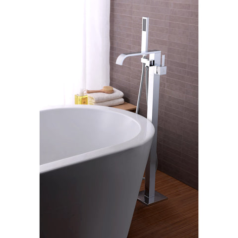 Angel 2-Handle Claw Foot Tub Faucet with Hand Shower
