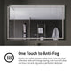 ANZZI 36-in. x 60-in. Frameless LED Front/Back Light Bathroom Mirror w/Defogger