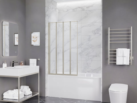 ANZZI 56-in. x 33-in. Accordion-Style Bathtub Shower Door