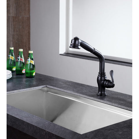 KF-AZ203ORB - ANZZI Del Moro Single-Handle Pull-Out Sprayer Kitchen Faucet in Oil Rubbed Bronze