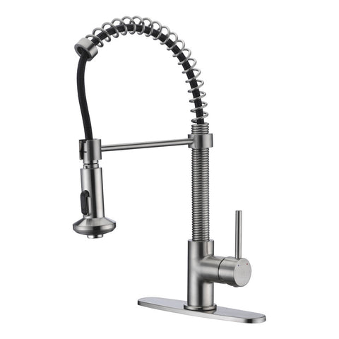 ANZZI Step Single Handle Pull-Down Sprayer Kitchen Faucet