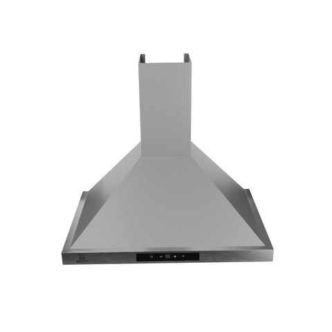 ANZZI Wall Mounted Convertible Range Hood with Aluminum Filter | 2W LED Bulbs x2 | 450 CFM | Touch Switch | Stainless Steel Finish – (30 Inch) | RH-AZ0576ESS