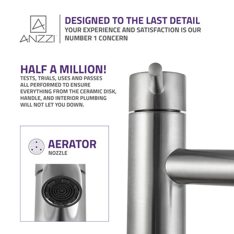 Valle Single Hole Single Handle Bathroom Faucet