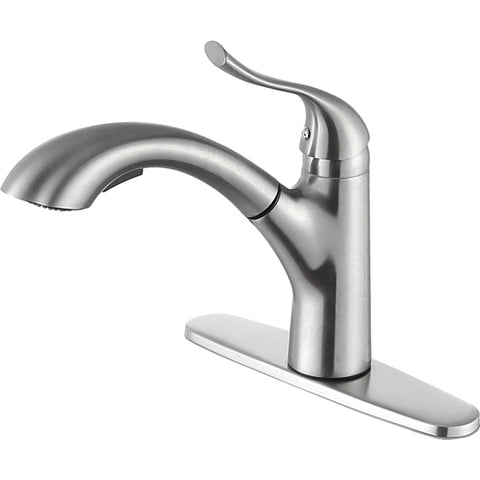 KF-AZ206BN - ANZZI Navona Single-Handle Pull-Out Sprayer Kitchen Faucet in Brushed Nickel