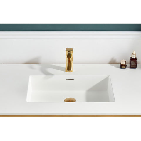 Orchard 36 in. Console Sink with Glossy White Counter Top