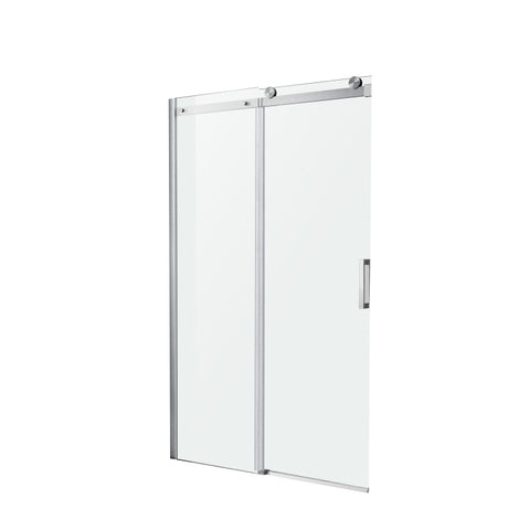 Rhodes Series 48 in. x 76 in. Frameless Sliding Shower Door with Handle