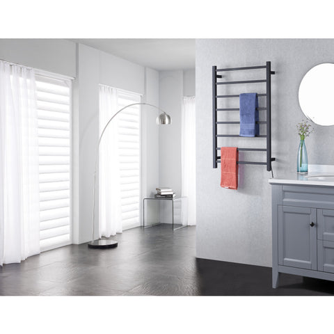 Bell 8-Bar Stainless Steel Wall Mounted Electric Towel Warmer Rack