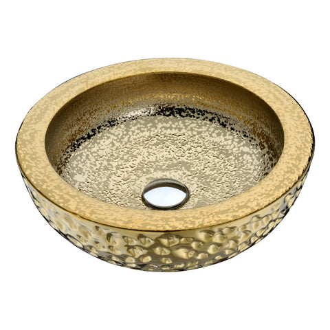 LS-AZ179 - ANZZI Regalia Series Vessel Sink in Speckled Gold