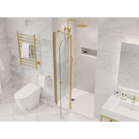 ANZZI Romance 72-in. x 33.5-in. Frameless Swinging Shower Door