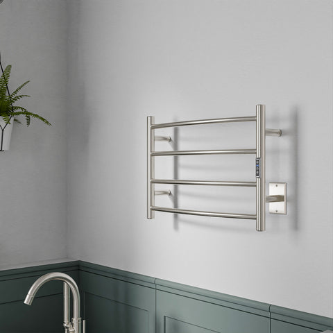 ANZZI Glow 4-Bar Stainless Steel Wall Mounted Towel Warmer
