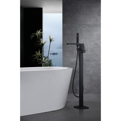 Union 2-Handle Claw Foot Tub Faucet with Hand Shower