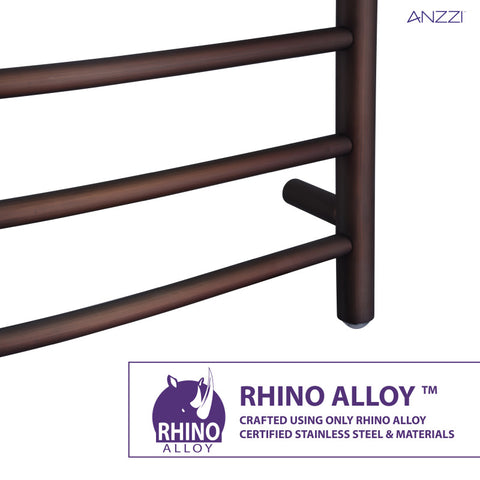 Gown 7-Bar Stainless Steel Wall Mounted Towel Warmer