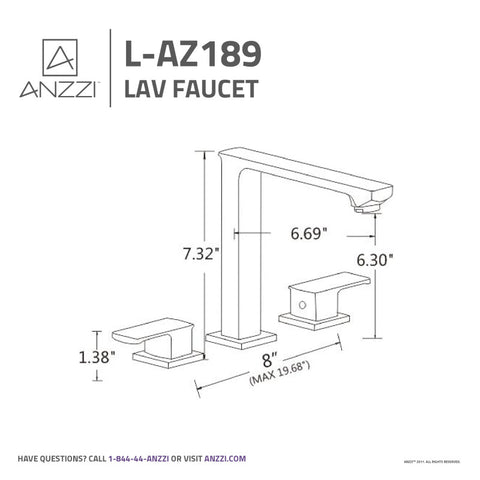 ANZZI Alpine 8 in. Widespread 2-Handle Bathroom Faucet in Oil Rubbed Bronze