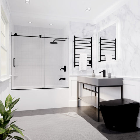 Raymore Series 60 in. x 62 in. Frameless Sliding Tub Door