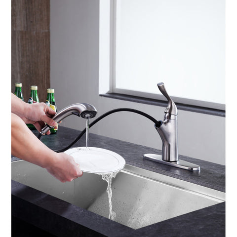 ANZZI Navona Single-Handle Pull-Out Sprayer Kitchen Faucet