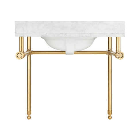 CS-FRKD01BG - ANZZI Verona 34.5 in. Console Sink in Brushed Gold