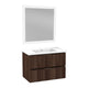 VT-MRCT30-DB - ANZZI 30 in W x 20 in H x 18 in D Bath Vanity in Dark Brown with Cultured Marble Vanity Top in White with White Basin & Mirror