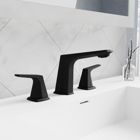 ANZZI 2-Handle 3-Hole 8 in. Widespread Bathroom Faucet With Pop-up Drain