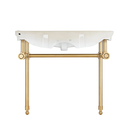 Viola 34.5 in. Console Sink with Ceramic Counter Top
