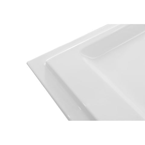 ANZZI 60 in. x 36 in. x 74 in. 3-piece DIY Friendly Alcove Shower Surround in White