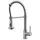 KF-AZ194BN - ANZZI Step Single Handle Pull-Down Sprayer Kitchen Faucet in Brushed Nickel