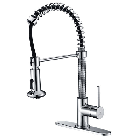ANZZI Step Single Handle Pull-Down Sprayer Kitchen Faucet