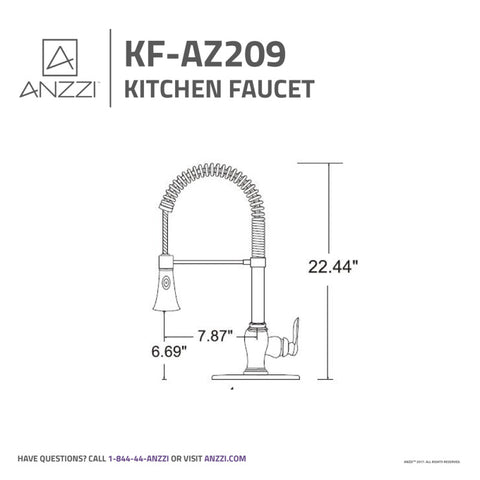 ANZZI Bastion Single Handle Standard Kitchen Faucet