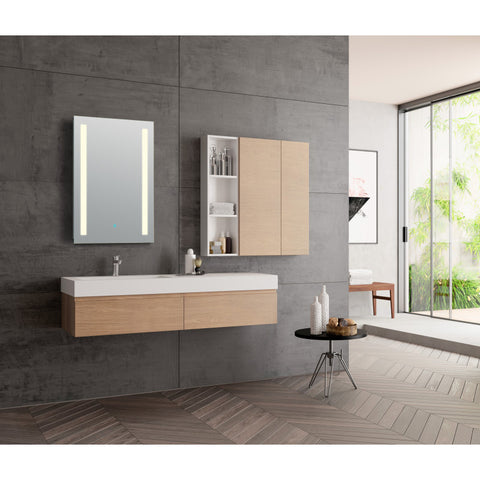 Mantra 30 in. x 24 in. Frameless LED Bathroom Mirror