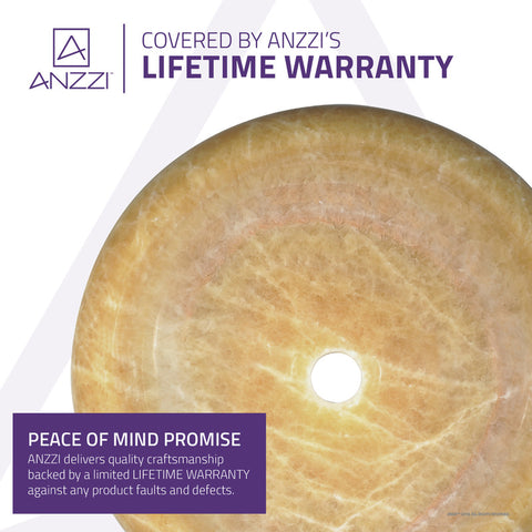 Desert Crest Vessel Sink in Dark Honey Onyx