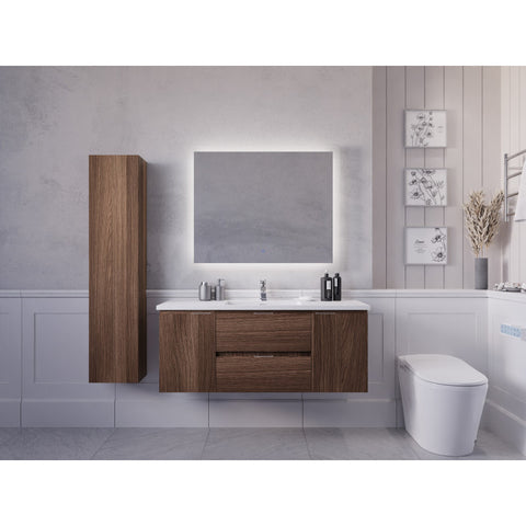 48 in. W x 20 in. H x 18 in. D Bath Vanity Set with Vanity Top in White with White Basin and Mirror