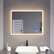 BA-LMDFX012AL - ANZZI 24-in. x 31-in. LED Front/Back Light Magnifying Bathroom Mirror w/Defogger