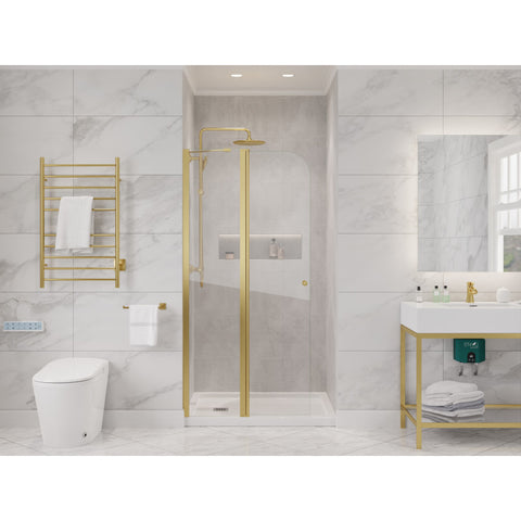 ANZZI Romance 72-in. x 33.5-in. Frameless Swinging Shower Door