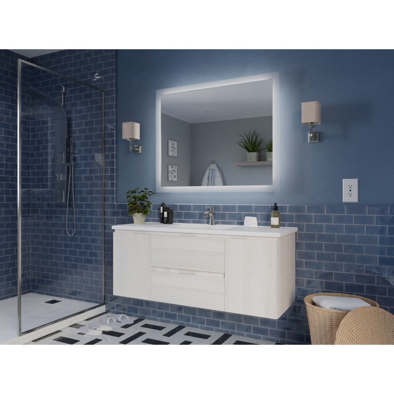 VT-MRCT48-WH - ANZZI 48 in W x 20 in H x 18 in D Bath Vanity in 