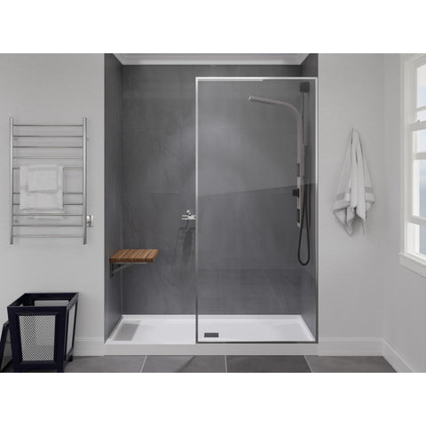 AC-AZ205 - ANZZI Goreme 24 in. Teak Wall Mounted Shower Seat