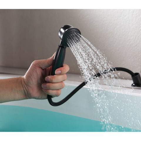 Patriarch 2-Handle Deck-Mount Roman Tub Faucet with Handheld Sprayer