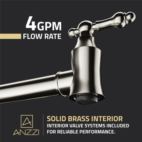 Marca 360-Degree 24" Wall Mounted Pot Filler with Dual Swivel