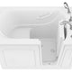 ANZZI Value Series 30 in. x 53 in. Right Drain Quick Fill Walk-In Soaking Tub in White