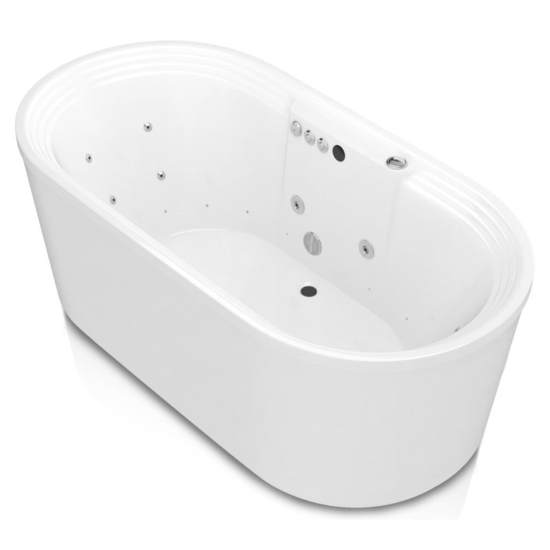 FT-AZ201-R - ANZZI Sofia 5.6 ft. Center Drain Whirlpool and