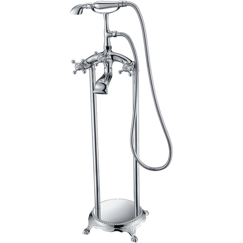 Tugela 3-Handle Claw Foot Tub Faucet with Hand Shower