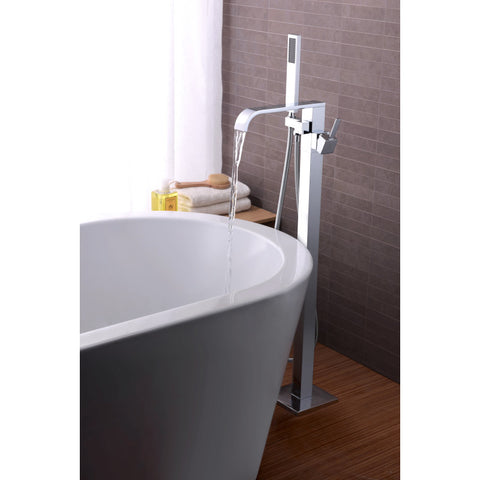 Angel 2-Handle Claw Foot Tub Faucet with Hand Shower