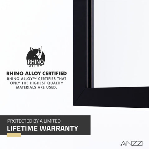 Aegis Series 34 in. by 74" Frameless Fixed Shower Screen