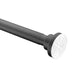 AC-AZSR55MB - ANZZI 35-55 Inches Shower Curtain Rod with Shower Hooks in Matt Black | Adjustable Tension Shower Doorway Curtain Rod | Rust Resistant No Drilling Anti-Slip Bar for Bathroom | AC-AZSR55MB