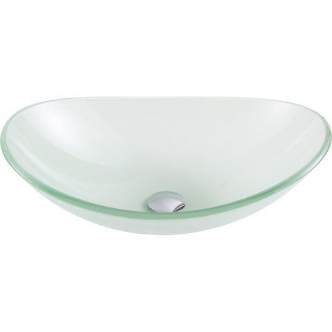 LS-AZ086 - ANZZI Forza Series Deco-Glass Vessel Sink in Lustrous Frosted