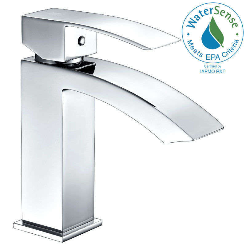 ANZZI Revere Series Single Hole Single-Handle Low-Arc Bathroom Faucet