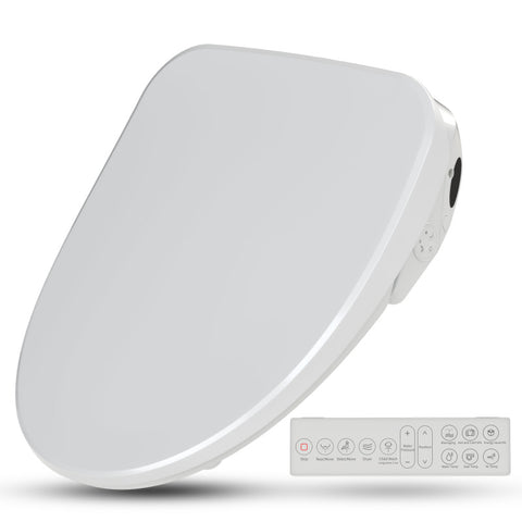 TL-AZEB105B - ANZZI Dive Smart Electric Bidet Toilet Seat for Elongated Toilets with Remote Control, Heated Seat, and Deodorizer in White